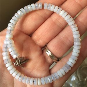 Alex and ani white bead bracelet